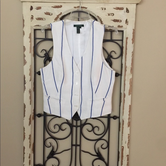 Ralph Lauren linen sun dress and vest - Picture 2 of 3